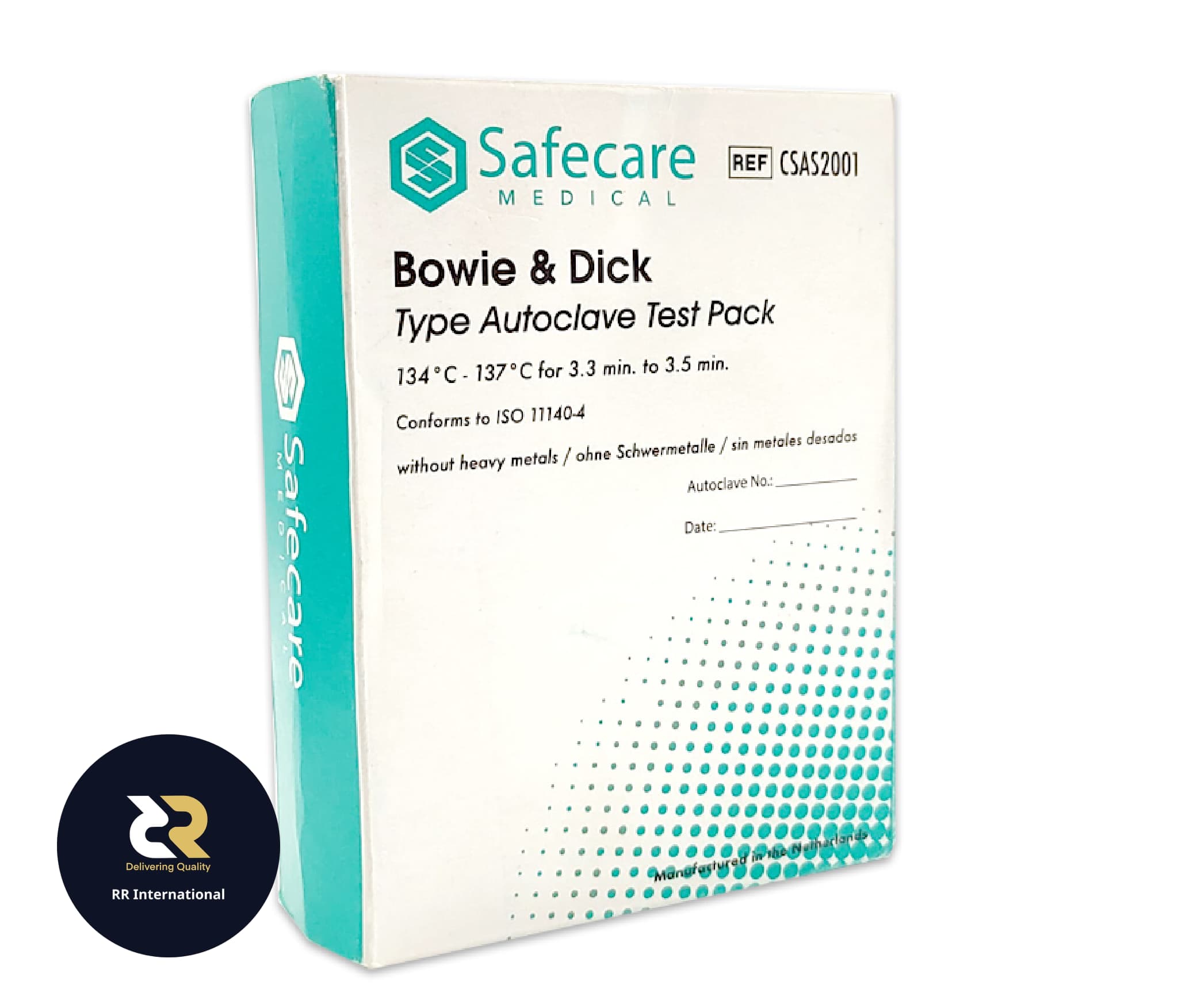 BOWIE & DICK TYPE AUTOCLAVE TEST PACK SAFECARE